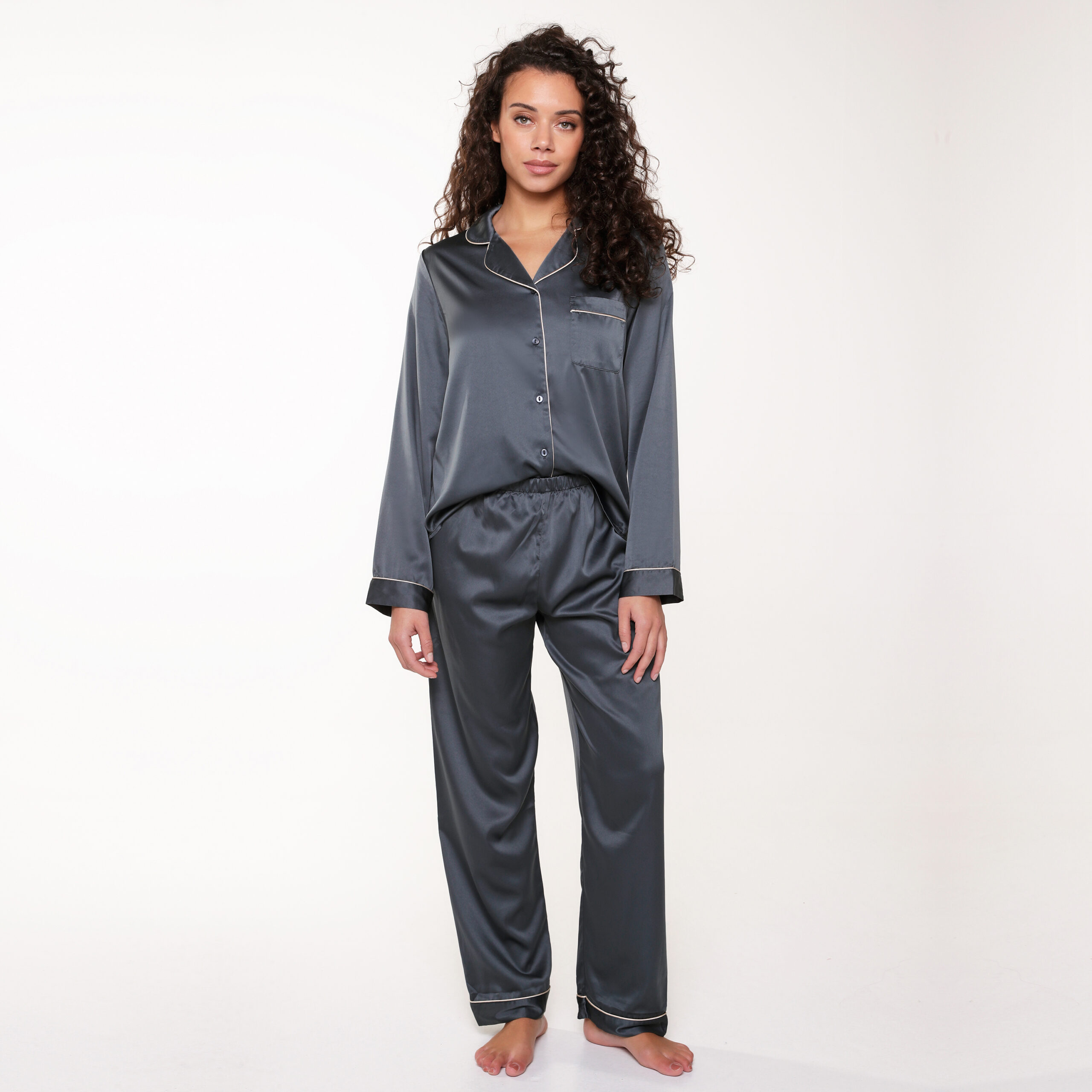5507SET Satijn Pyjama Set